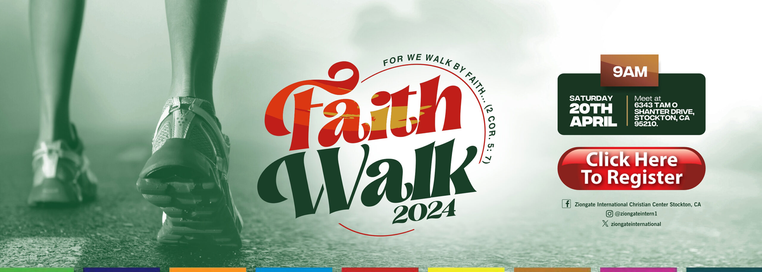 Faith Walk 2024 Banner Ziongate International ZICC